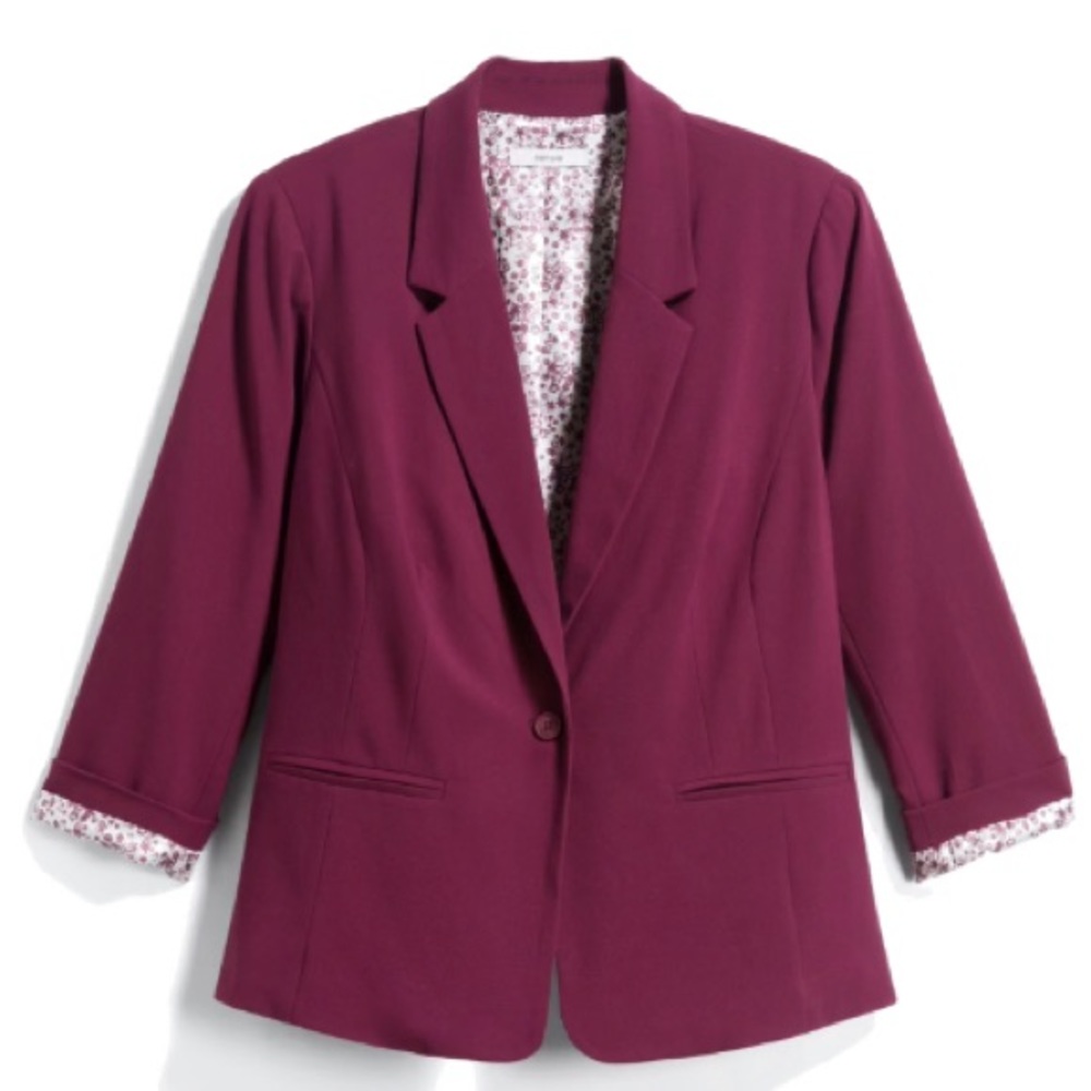 Kensie Floral Lined Blazer